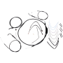 (image for) Burly Brand Black Handlebar Cable/Line Install Kit, For 14" Ape hanger bar
