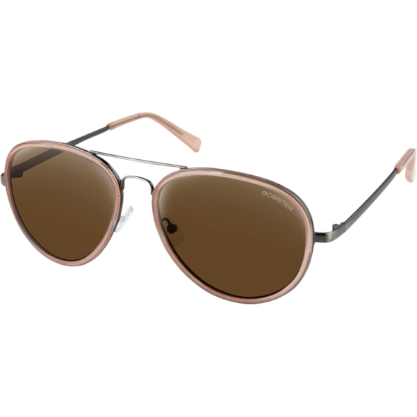 (image for) Bobster Goose Sunglasses - Blush/brown HD w/ silver mirror lens