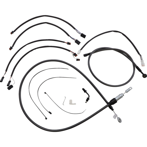 (image for) MAGNUM Black Pearl Designer DOT Handlebar Installation Kit, 12"-14" Apes