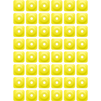 (image for) Square Grand Digger Support Plate - Hi-viz Yellow (48 Pk.)