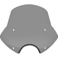 (image for) Speed Demon Sportshield - 15" Tall, Black Smoke, 7" Cutout