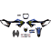 (image for) D'Cor Visuals Complete Graphics Kit - 23.5-24 Monster Energy Star Racing Yamaha, white background