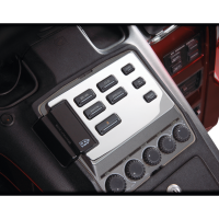 (image for) Show Chrome Radio Panel Accent for Honda GL1500 Aspencade/Gold Wing 90-00