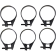 (image for) Moose Offroad Carburetor Clamp 35 - 38 mm (6 Pk)