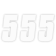 (image for) Factory Numbers - 4" White - No. 5