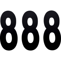 (image for) Standard Numbers - 8" Black - No. 8