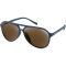 (image for) Maverick Sunglasses - Matte navy/brown HD w/ silver mirror lens