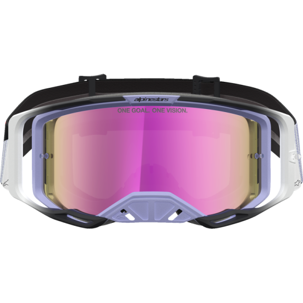 (image for) ALPINESTARS GOGGLES Alpinestars Vision 8 Goggles - Maven Lavender/Black (Mirror Pink Lens)