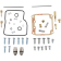 (image for) Carburetor Repair Kit for Suzuki VS1400GL/GLP/S83 Boulevard
