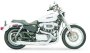 (image for) Bassani Xhaust Road Rage 2-Into-1 System - Chrome, Short Upswept