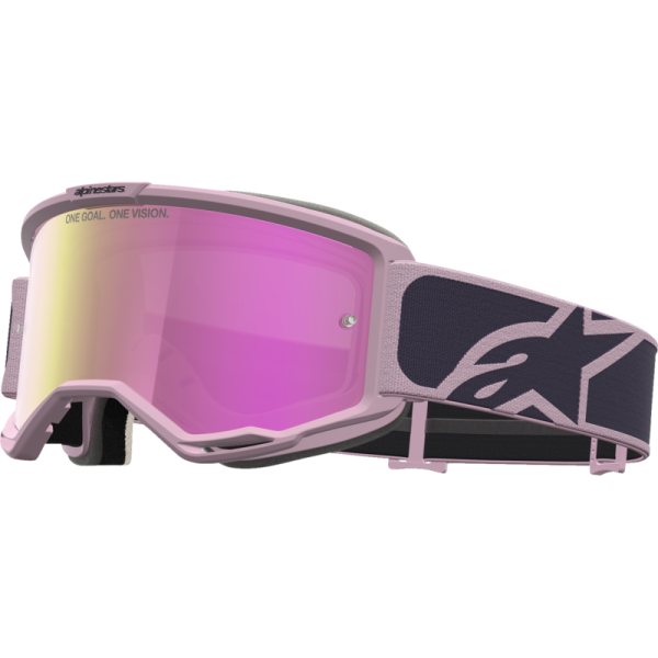 (image for) ALPINESTARS GOGGLES Alpinestars Vision 5 Goggles - Rora Graystone/Old Pink (Mirror Pink Lens)