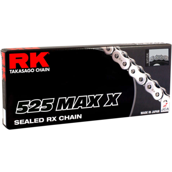 (image for) RK MAX-X 525 Chain, 120 Links, Black/Gold