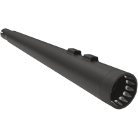 (image for) 4" DNT Megaphone Muffler Black w/ Black End Cap