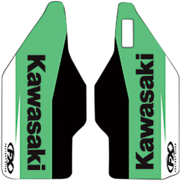 (image for) Factory Effex Lower Fork Guard Graphics - Kawasaki KX85/100/112 14-25