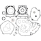 (image for) Moose Offroad Complete Gasket Kit w/ Oil Seals for Kawasaki KX250/X 21-24
