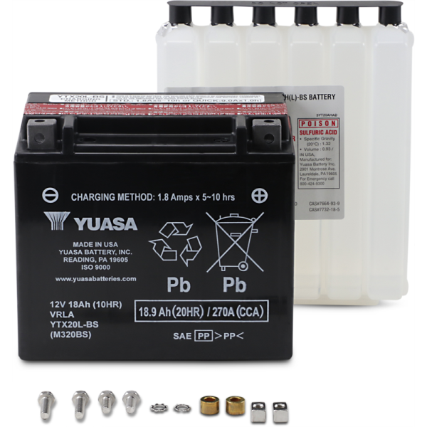 (image for) Yuasa AGM Maintenance-Free Battery for Victory Cross Country, Cross Country Tour 14-17