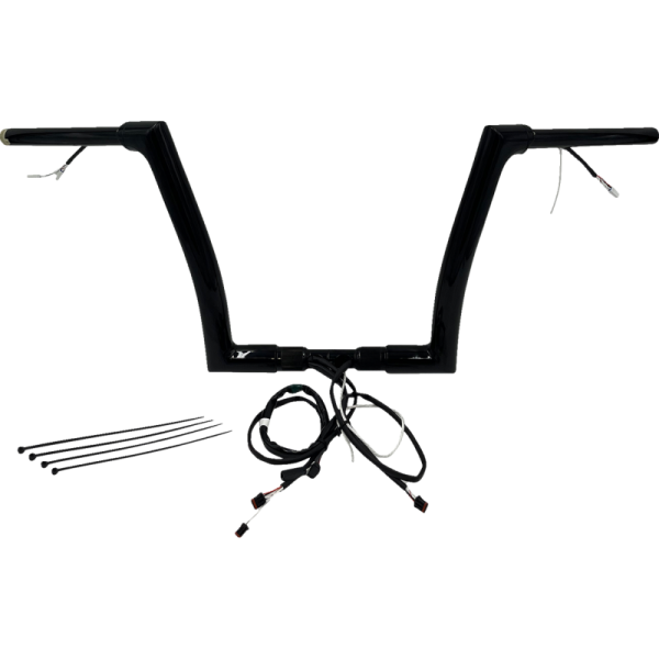 (image for) Fat Baggers Flat Top EZ Install Handlebar 12" Gloss Black