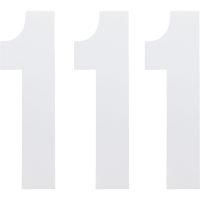 (image for) Standard Numbers - 6" White - No. 1