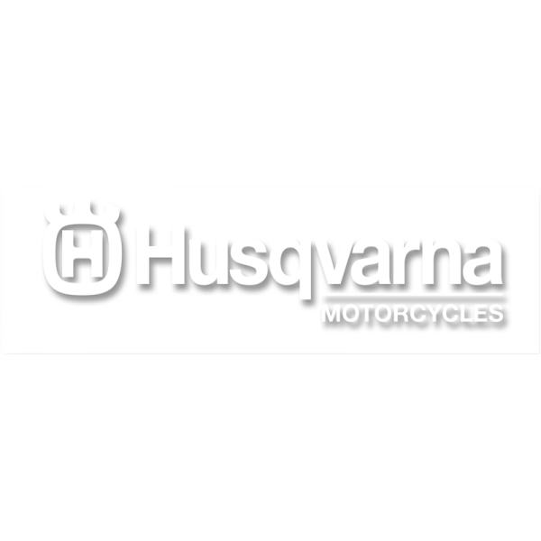 (image for) FACTORY EFFEX Die-Cut Sticker - Husqvarna, white