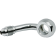 (image for) Magnum Universal Brake Line Fitting, Chrome, 3/8"/10 mm banjo x AN-3 60°