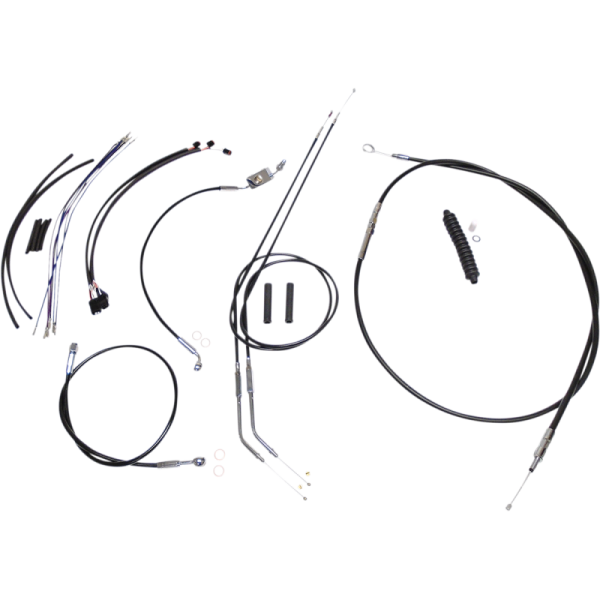 (image for) XR Stainless DOT Kit - Black w/ Chrome Fittings 10"-12"