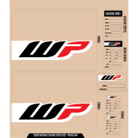 (image for) D'Cor Visuals Suspension Decal Kit - WP, black/red/white