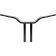 (image for) Gloss Black 1 1/4" One-Piece Kage Fighter T-Bars, 14" End Rise