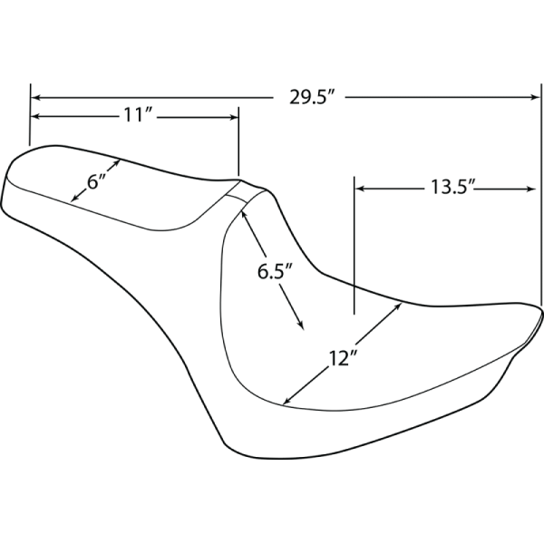 (image for) DRAG SPECIALTIES SEATS Predator III Seat Smooth
