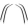 (image for) Show Chrome GT Saddlebag Scuff Strips for Honda GL1800 Gold Wing