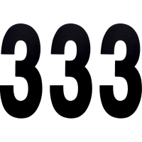 (image for) Standard Numbers - 8" Black - No. 3