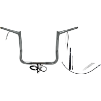 (image for) EZ Install Chrome 14" Pointed Top Handlebar Kit