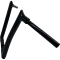 (image for) EZ Install Pointed Top Handlebar - Black, 14” Rise