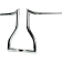 (image for) Chrome 16" End Rise 1 1/2" Hammerhead Handlebar