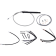 (image for) Burly Brand Stainless Steel Handlebar Cable/Line Install Kit, For 14" Ape hanger bar