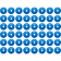 (image for) Round Digger® Aluminum Support Plate, Blue, 48 Pkg