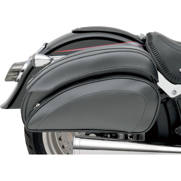 (image for) Saddlemen Cruis'n Deluxe Saddlebag Set with Chrome Supports