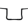 (image for) 1 1/4" EZ Install Flat Top Handlebars - Gloss Black, 12" Rise