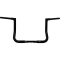 (image for) 1 1/4" EZ Install Flat Top Handlebars - Gloss Black, 12" Rise