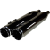 (image for) Khrome Werks 4.50" HP PLUS Slip-On Mufflers - Eclipse w/ black Tracer tip billet end caps