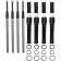 (image for) S&S Quickee Pushrod Kit with Gloss Black Covers