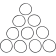 (image for) Fork Tube Cap O-Ring - 10 pk.