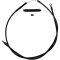 (image for) High-Efficiency Stealth Clutch Cable for Softail (71.5" +8")
