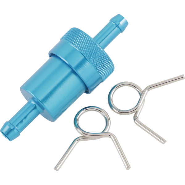 (image for) EMGO Anodized Aluminum Fuel Filter - 5/16" Blue