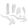 (image for) Acerbis Standard Kit - KTM 250/350/450 XC-F 16-17 - White