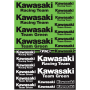 (image for) Kawasaki Racing OEM Sticker Sheet