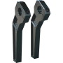 (image for) 8" Anodized Black Pullback 1" Handlebar Riser Kit
