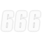 (image for) Factory Numbers - 6" White - No. 6