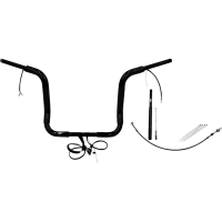 (image for) Fat Baggers Round Top EZ Install Handlebar 14" Gloss Black