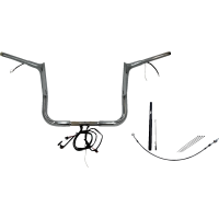 (image for) EZ Install Chrome 12" Pointed Top Handlebar Kit