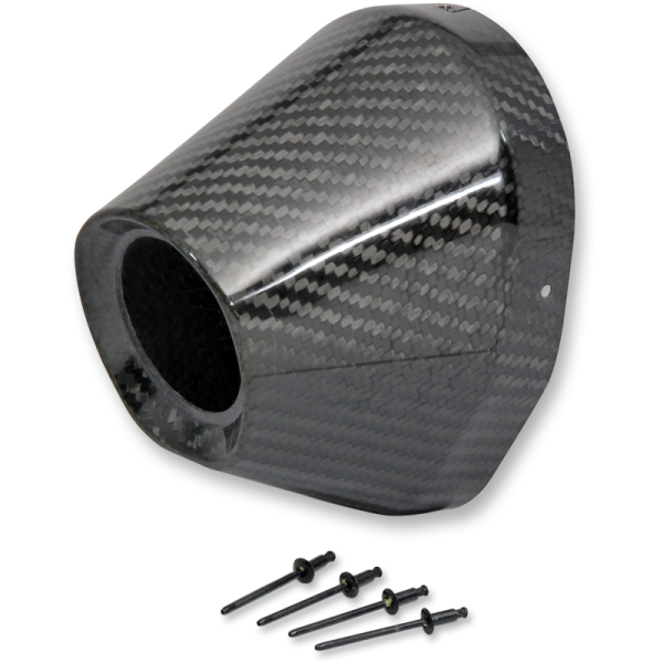 (image for) Pro Circuit Exhaust Replacement Part - End cap for Ti-5/Ti-6, 4.5"/1.5", carbon